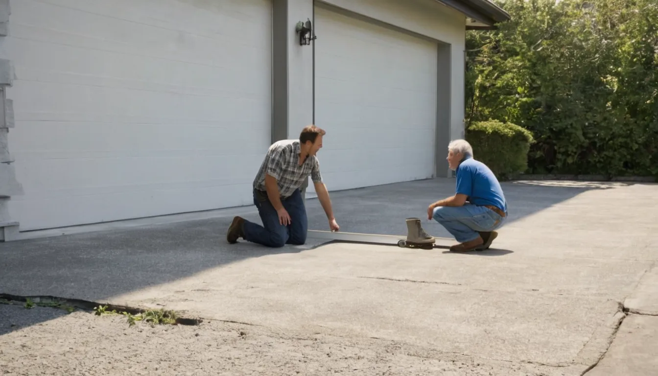 A homeowner talking with a floor coating provider in Laguna Niguel